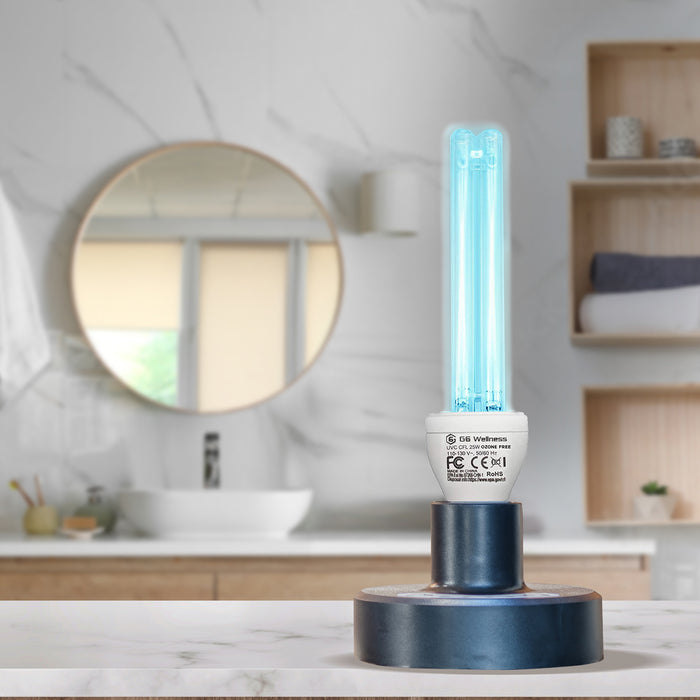Dsane UV Light Sanitizer, UVC Disinfection Light Bulb 100W Germicidal Lamp  E26/E27 Base for Home Room Hotel Travel Bathroom Office Restaurant Toilet